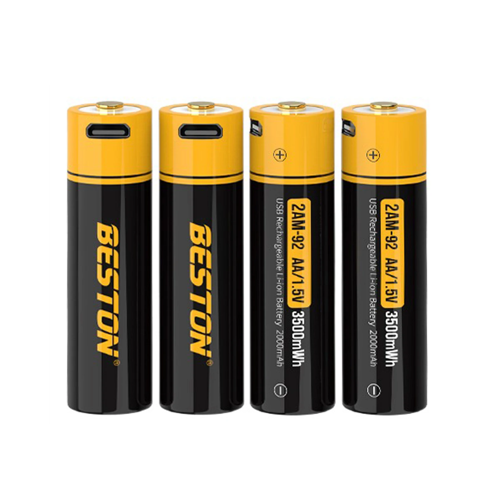 High Capacity 1.5V 2000mAh Type C USB Charging Rechargeable aa Battery with USB Charging Cable For Remote Control Toy