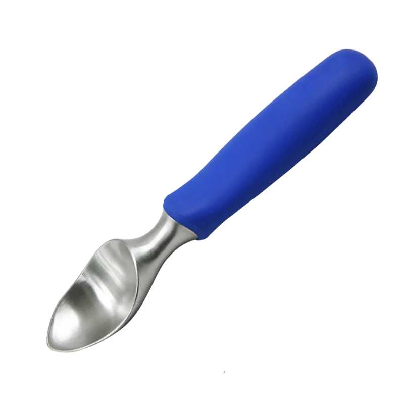 Premium Non-slip Rubber Grip Solid Stainless Steel Ice Cream Scoop