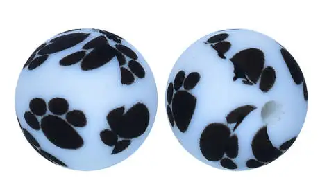 Hot Selling DIY 15mm Animal Customized Silicone Amulet Pen Focal Beads Food Grade Baby Teething Chew Loose Beads