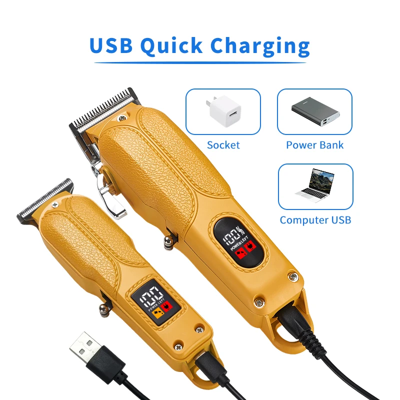 High Speed Clipper Brushless Motor Barber Shaver Use Professional Electric Hair Clipper Trimmer For Men