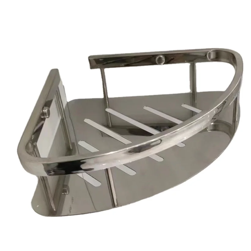 CLASIKAL Modern Luxury Bathroom Corner Shelf Wall Mounted Shower Rack 304 Stainless Steel Fashion Polished 5 Years,3 Years