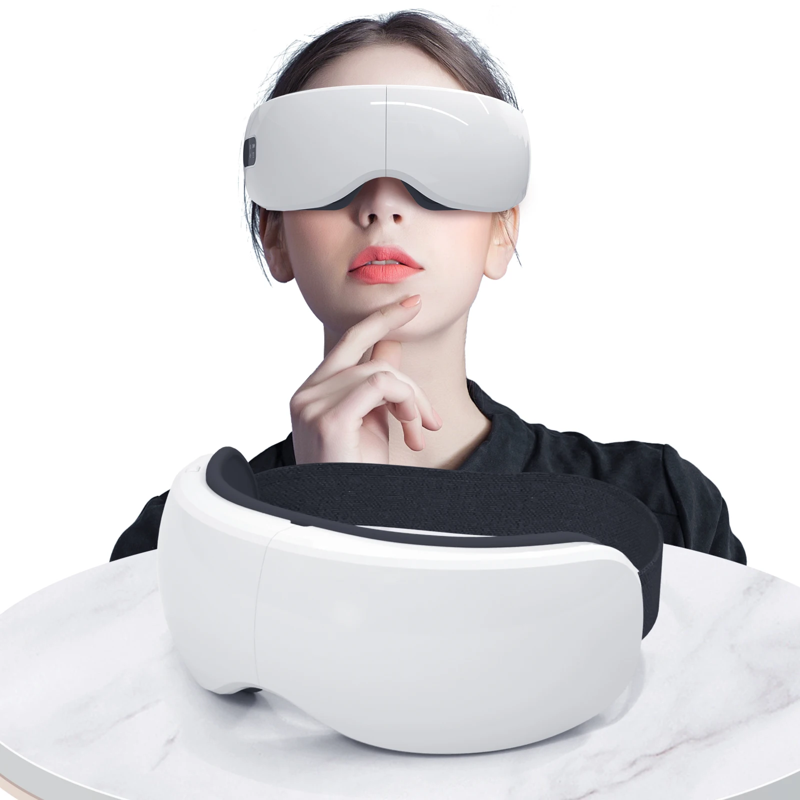 Wireless New Arrival Eye Massager Rechargeable Health Care Thermal Alleviate Eye Fatigue Migraine Relief Massager Eye