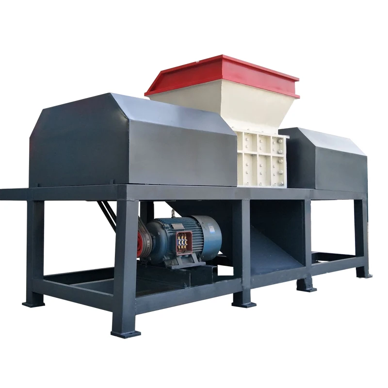 2021 Hot Sale Scrap Metal Waste Plastic ShredderFull Automatic Rubber Recycling Machine Tire Shredder Prices