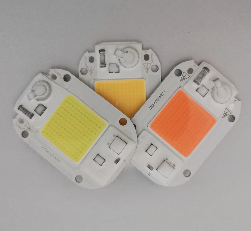 Cob Светодиодный прожектор переменного тока 220V cob led чип смарт 50 Вт напольный светильник шариков полный спектр белый/теплый