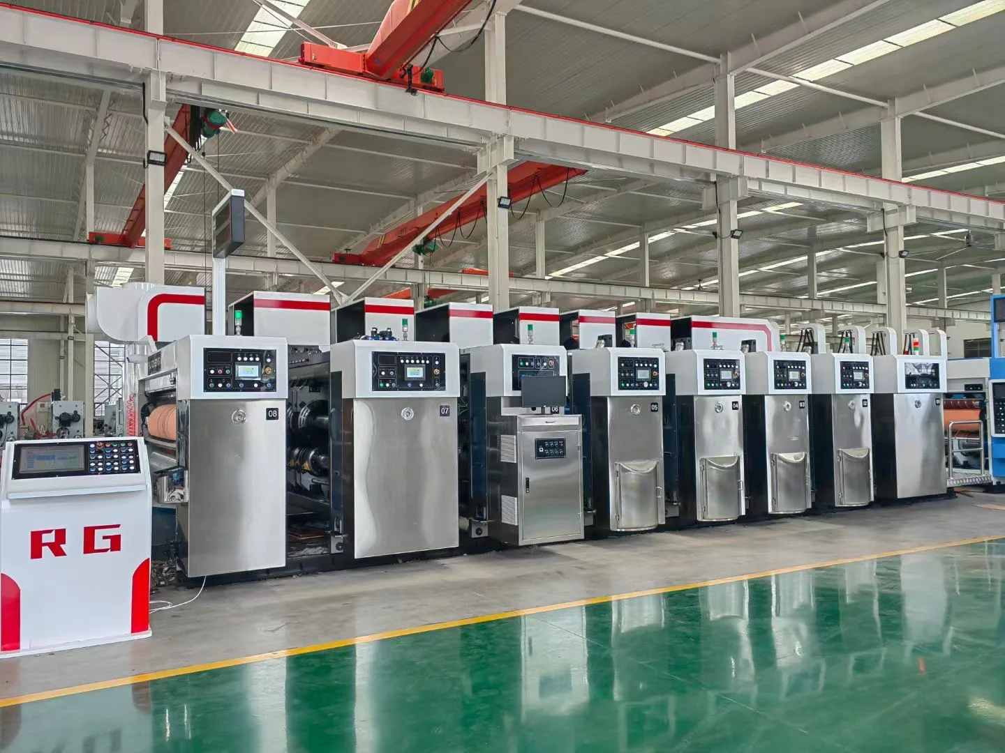 corrugated carton full automatic high speed Flexo Printing slotting die cutting Machine paperboard printer box making machine