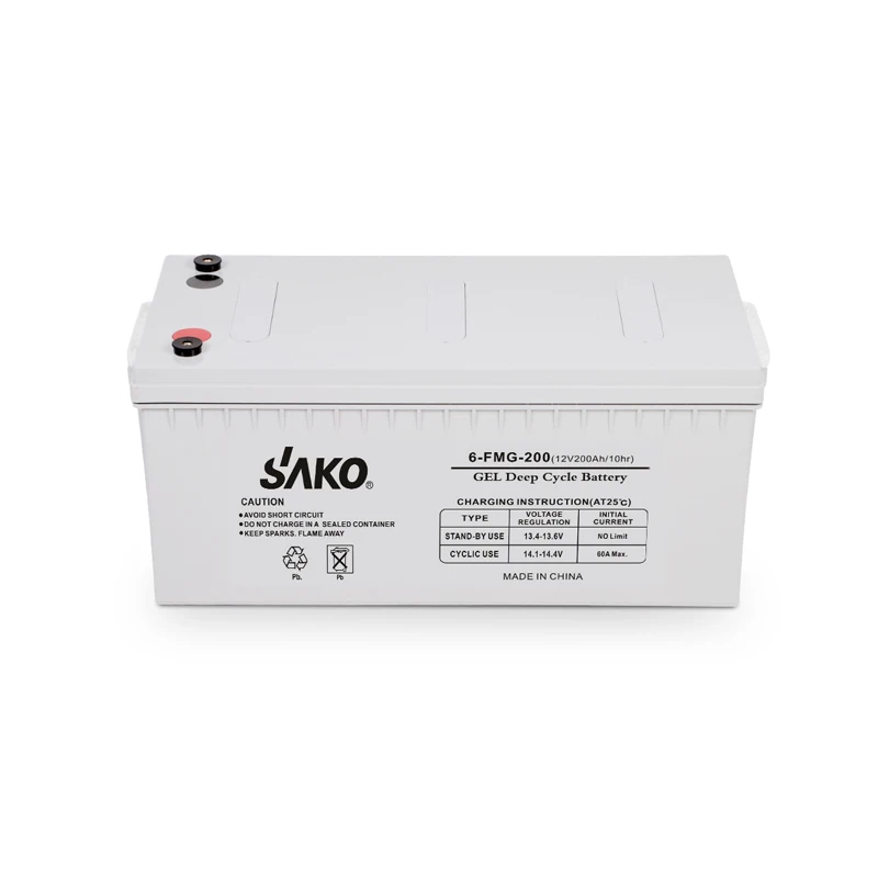 Sako Deep Cycle GEL Lead Acid Battery 200Ah 12V 150Ah Solar Power Energy Storage Battery