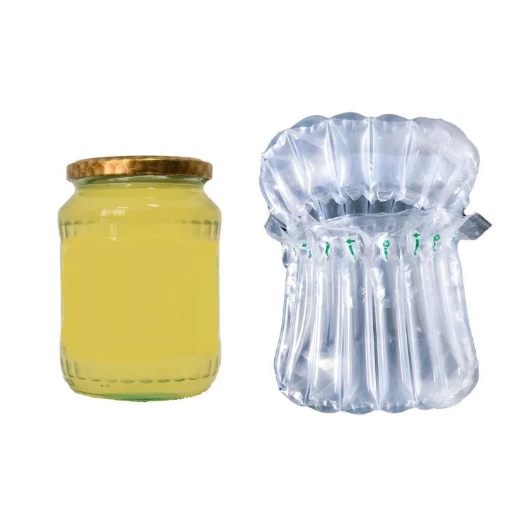 Inflatable Air Cushion Honey Glass Jar Packaging Shipping Bags Plastic Bottles Air Bubble Bag for Honey