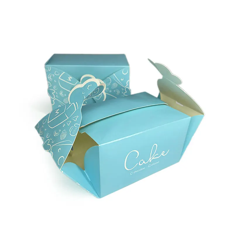 Zidan Paper Gift Giving Brown Bakery Cupcake Boxes Packaging Easy Estate Holiday Pastry Dessert Cookie Boxes with Window