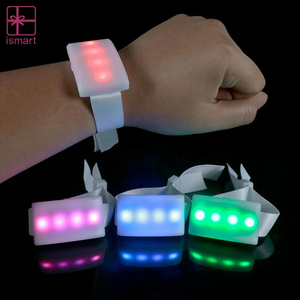 Ismart 4 светодиода 433 МГц DMX пульт дистанционного управления RGB светодиодный браслет для ночной спортивной встречи