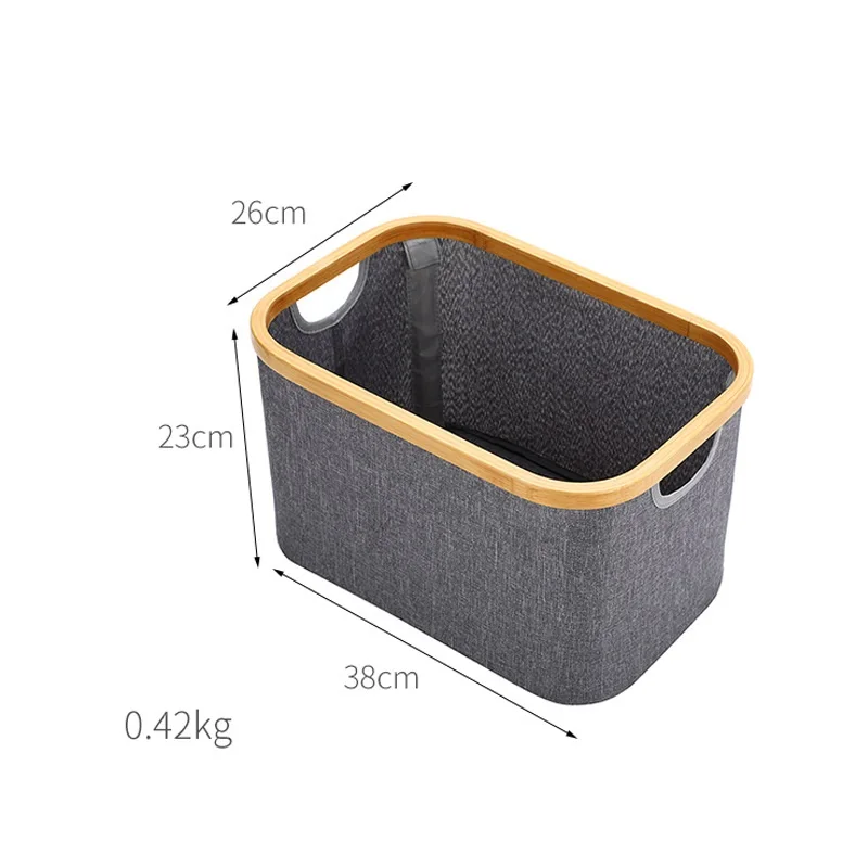 Wholesale customized Size weaving Washable folding cloth bamboo Foldable Storage Basket for Dirty Clothes