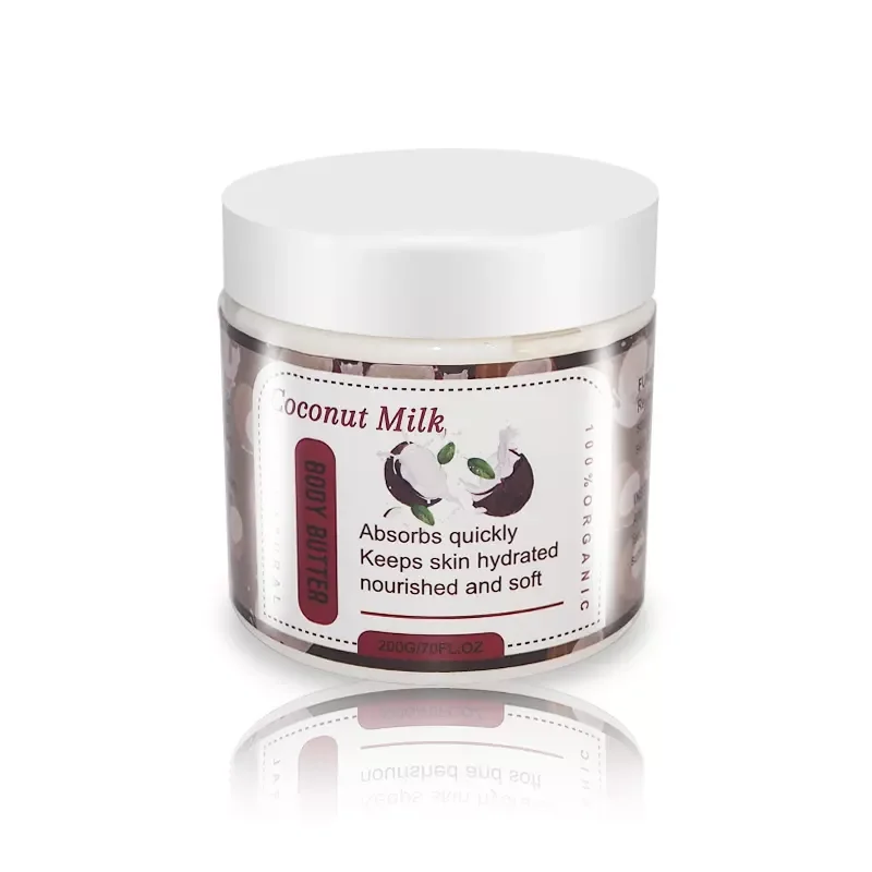 HANLINGER cocoa organic body nourishing cream butter private label whitening 200ml lavender ice cream whipped body butter