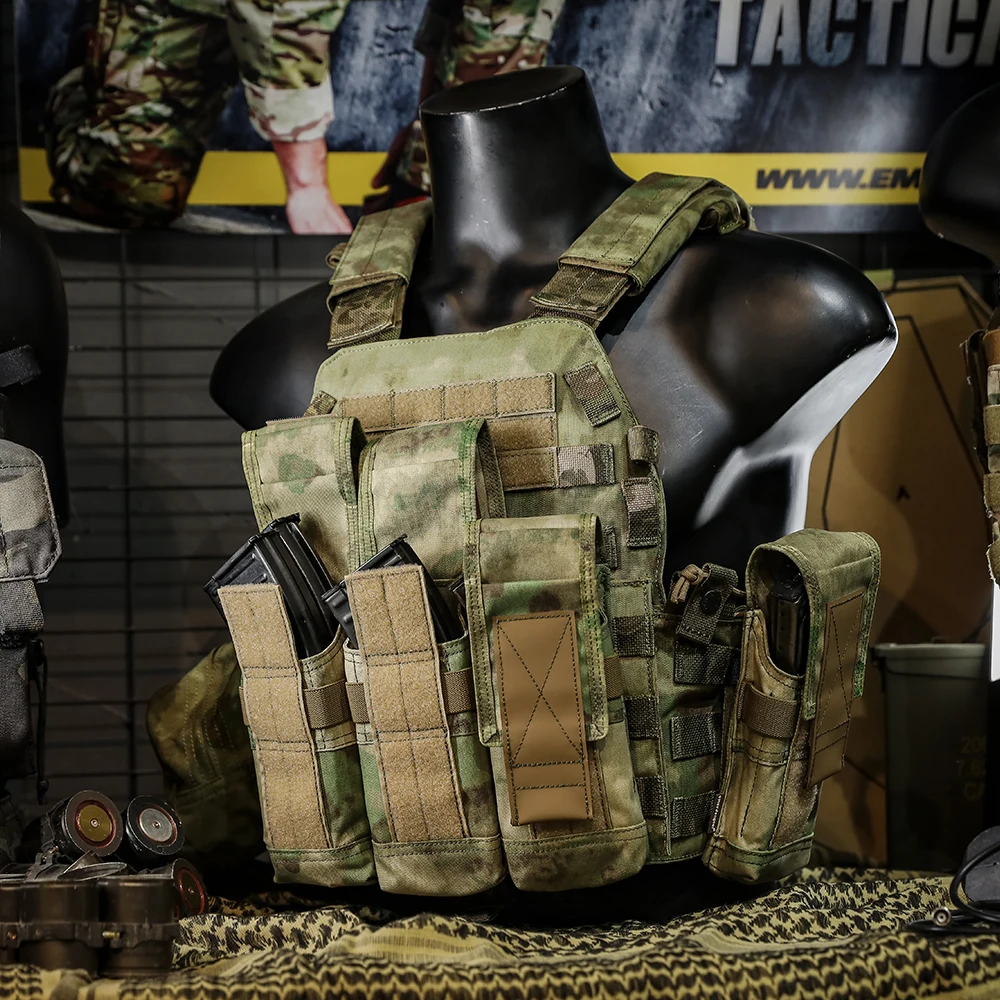 Emersongear 500D Cordura Nylon Camouflage Mag Pouch Multicam Triple Tactical Magazine Pouch For 7.62 Magazine