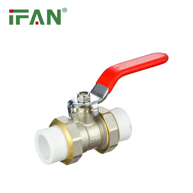 PPR Brass Ball Valve Price 20mm 25mm 32mm Water Control Plastic Ball Valve Gate PPR Brass Insert body ball valve