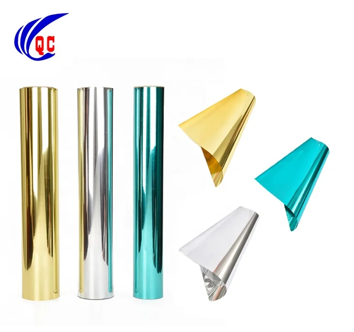 50 Micron Packing Tinsel PVC Metallized  Film Sheet Foil Reflective Metallic Rigid Film Roll  Glitter Plastic PVC Sheet Film