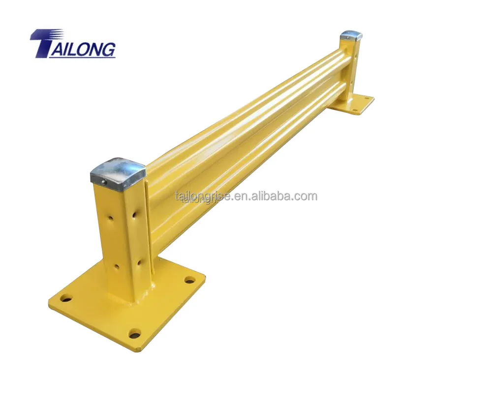 Heavy Duty Steel Post for Guard Rails 12 inch Height, Holes on Three Sides for Line or Right Angle Joint