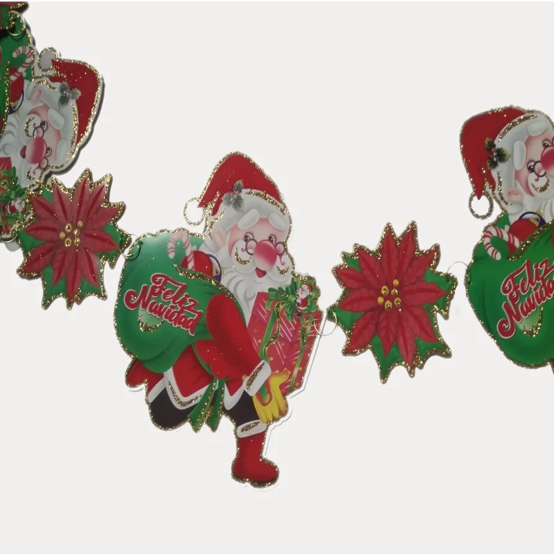 200CM Santa Claus Banner Merry Christmas Decorations For Home Christmas Ornaments Pendant Garland New Year 2020
