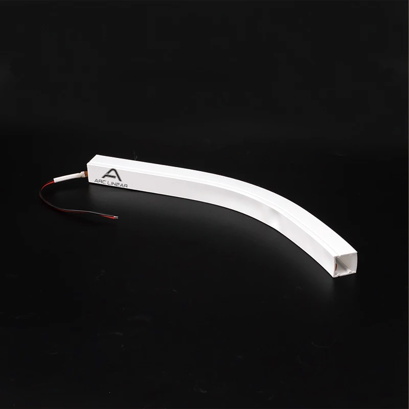silica Diffuser for arc led linear bend led profile for home easy for installation without connection
