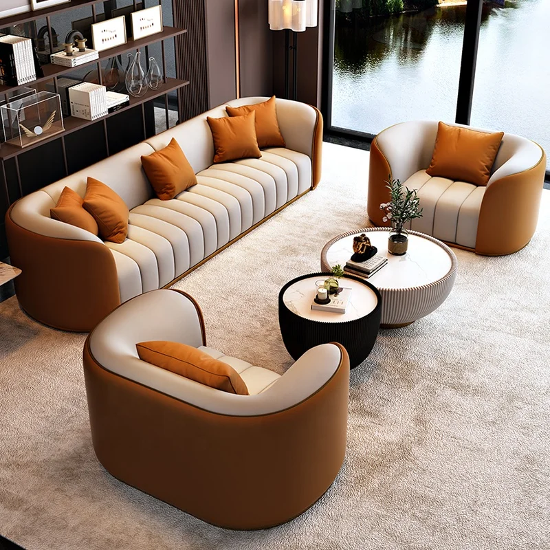 Italian Design 3/2/1 Seater Minimalist Sofa Set Customized Couch Living Room Area Home Furniture Luxury Modern Minimalist Sofa