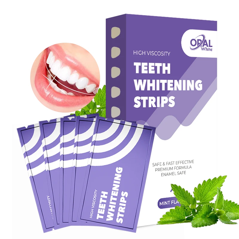 Wholesale Teeth Stain Remover Daily Use Dental Whitening Teeth Strips Pap Teeth Whitening Strips 28 Private Logo