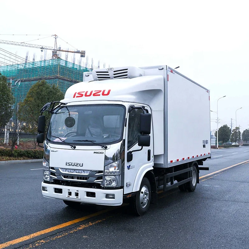 Japan ELF 4x2 Refrigerator Truck 4 Ton Refriger Truckfor Frozen Transport