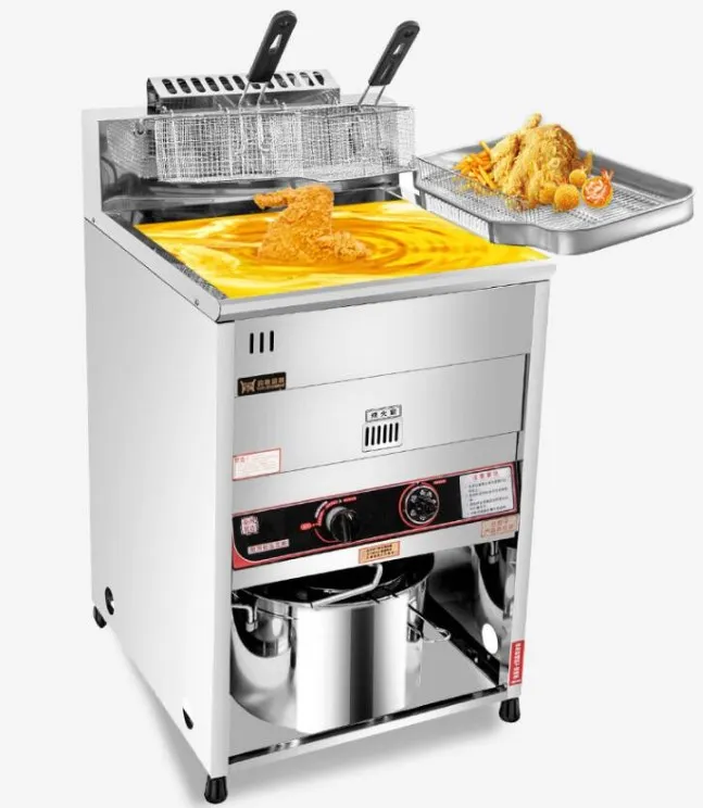 Floor-style large electric deep fryer machine / Commercial chips frying machine / Stainless steel chicken frying machine