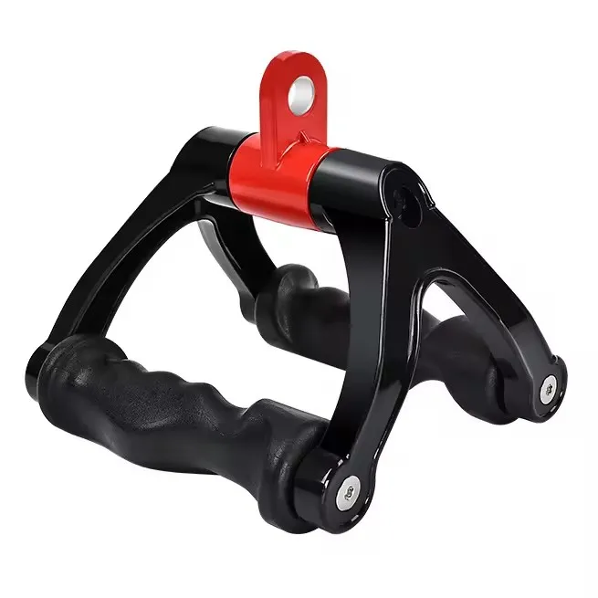 2024 New Design Gym Accessories V Bar Double Grip Handles Cable Machine Attachments Pull Down Exercise Handle