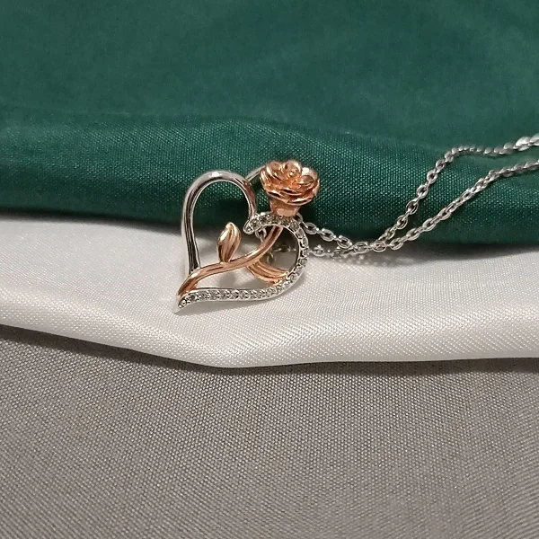 
Necklaces 925 Sterling silver jewellery wholesale jewel supplier girl dress accessories jewely lover heart necklace 