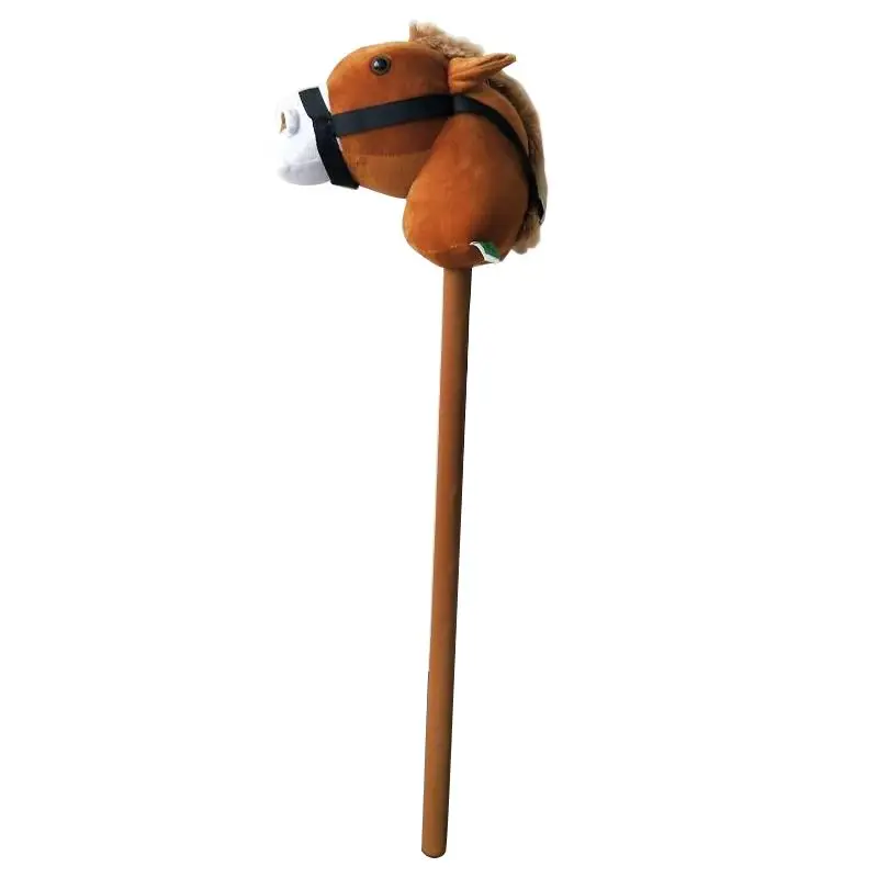 2020 new hot sales hobby horse stick at 80cm with horse sound and big nostril