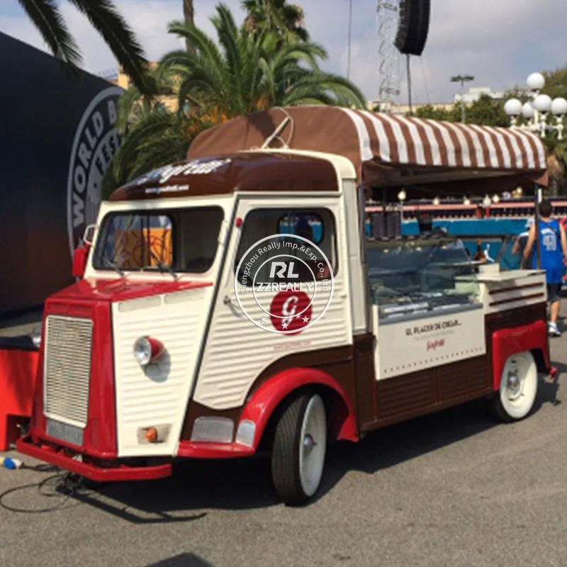 2024 Electric Food Cart Food Truck With Full Kitchen Equipment Mobile Beer Bar Kiosks Street Vending Food Truck