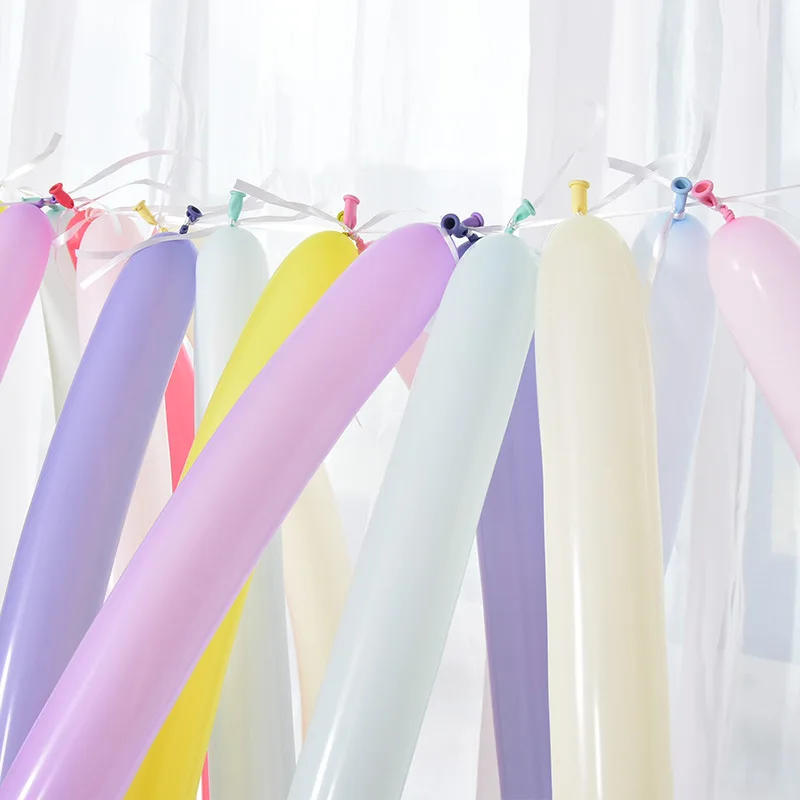 Factory direct sale 100 pieces/pack of latex magic cylindrical long balloons wedding decoration birthday DIY balloons