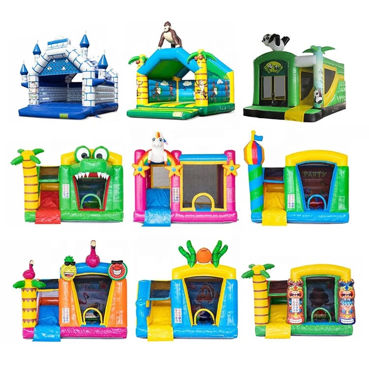 Party Air Jump Jumper Inflatable Water Slide Combo Adult Grade Bouncer Bouncy Castle Bounce House With Blower Rentals