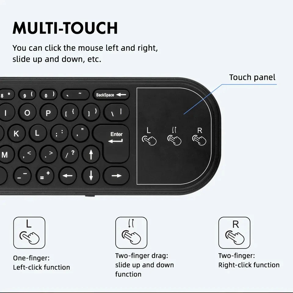 2023 hot Selling Awireless G60S 2.4G Backlight Air Mouse Compatible 5.0 Air Mouse Voice Remote Control with Smart TV Keyboard