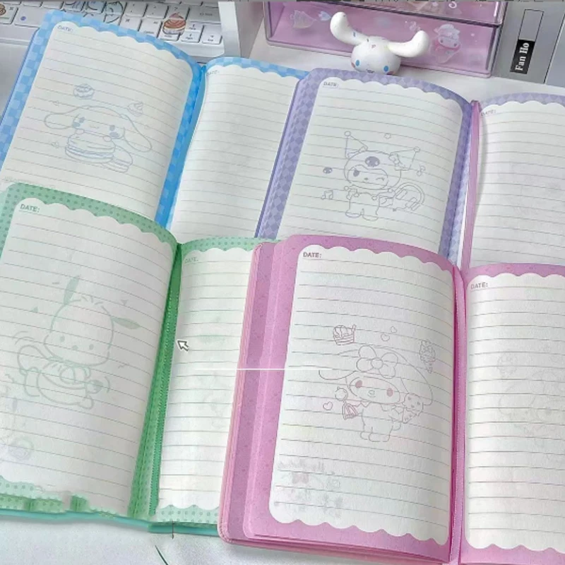 HK Notebook ins cartoon hard shell embossed color page student notebook