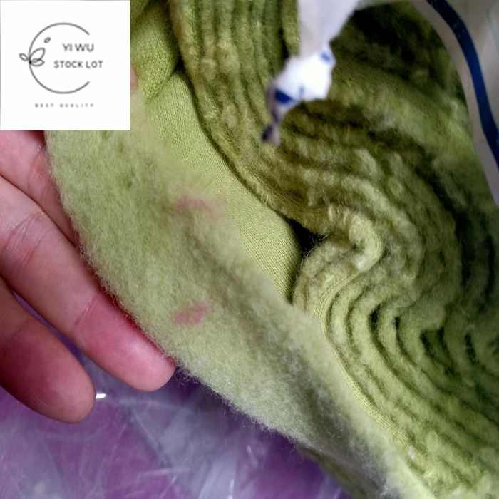 High quality soft looped mixed terry polar fleece in stock lot.
