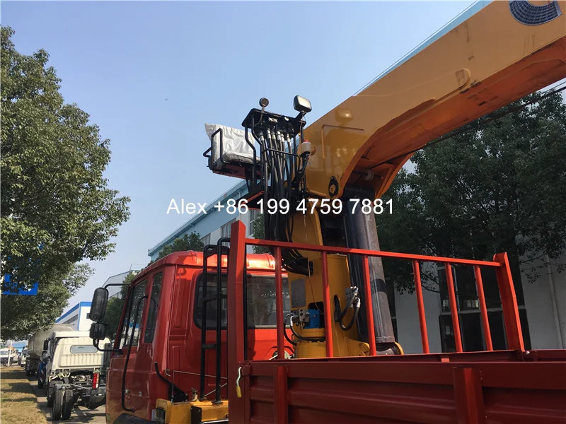 6x4 Tianjin 14 tons 10 tons crane mounted truck