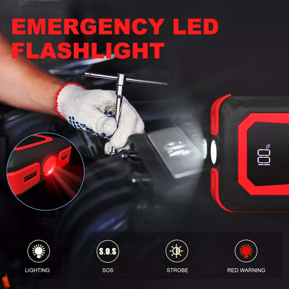 EP FC600  Car Jump Starter 20000mAh 12V 2000A Peak Vehicle Emergency Tool Portable 12V 20000mAh Car Battery Booster Pack