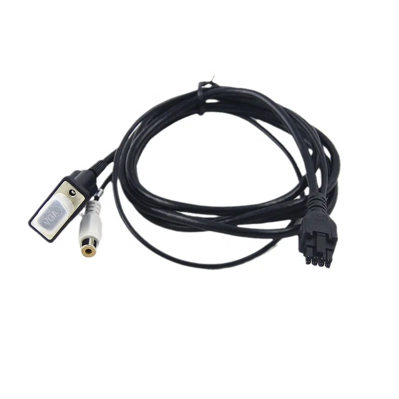 Custom Molex Micro-Fit 3.0mm 2x4 dual row to HDB15 male RCA connector Y splitter cable
