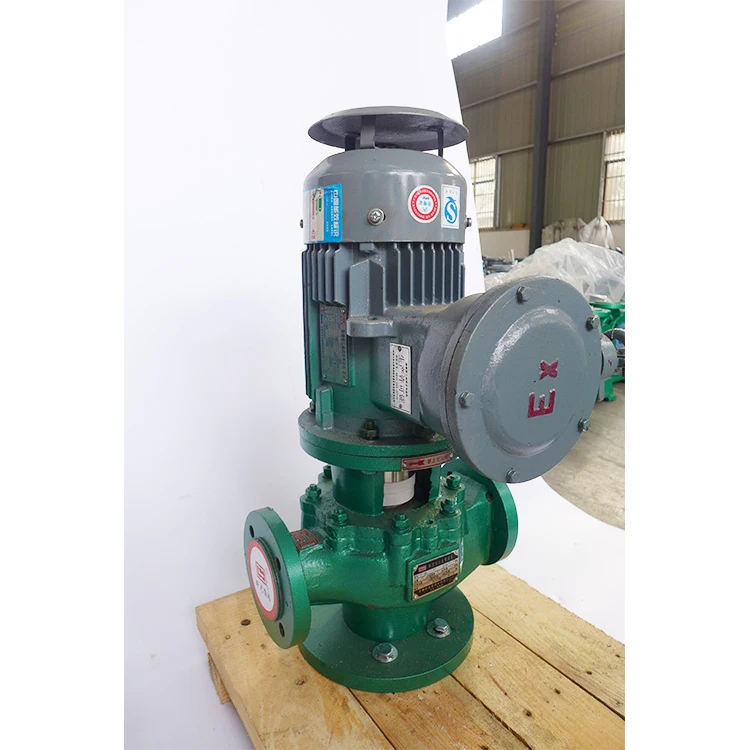 Sodium sulfate transfer vertical single stage pipeline pump Vertical Inline Mud Slurry Sewage Pump