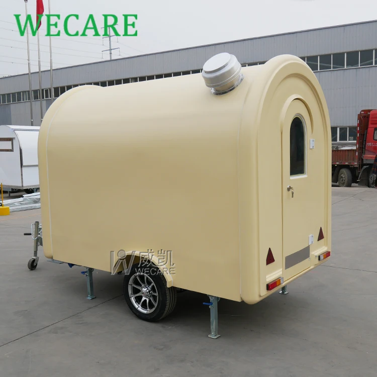 Wecare street camping mobile kitchen fast mini ice cream hot dog coffee bar cart with grill/wheels food trailer vendor food cart