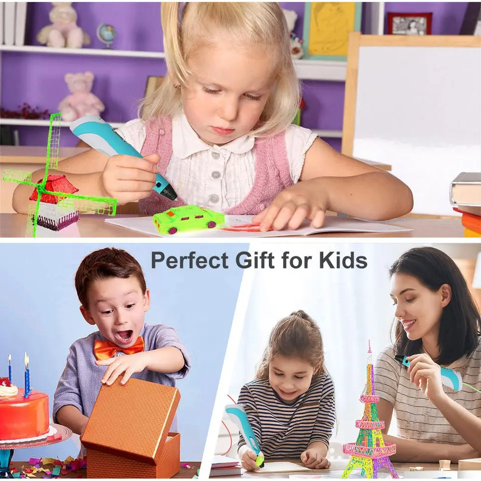 SUNLU 2022 cheep small 3d stereoscopic printing plastic pen delux custom stereoscopic 3d pen