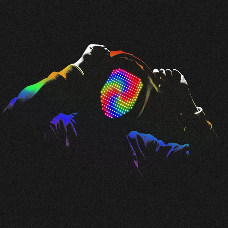 Wholesale Fashionable Full Face LED Light Glowing Mask Halloween Cosplay Party Rechargeable WiFi Gesture Sensor Mask Masquerade