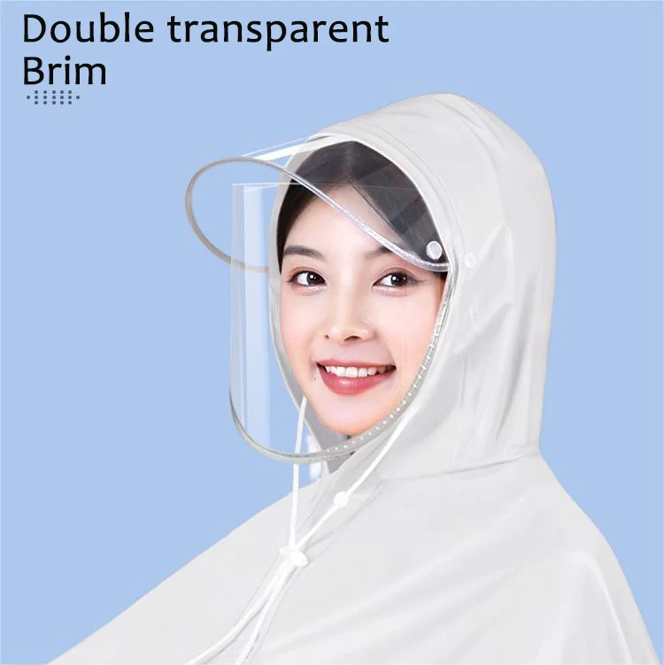 New Fashion Unisex Men Female Waterproof Quick-dry Poncho Raincoat for Electric Bike
