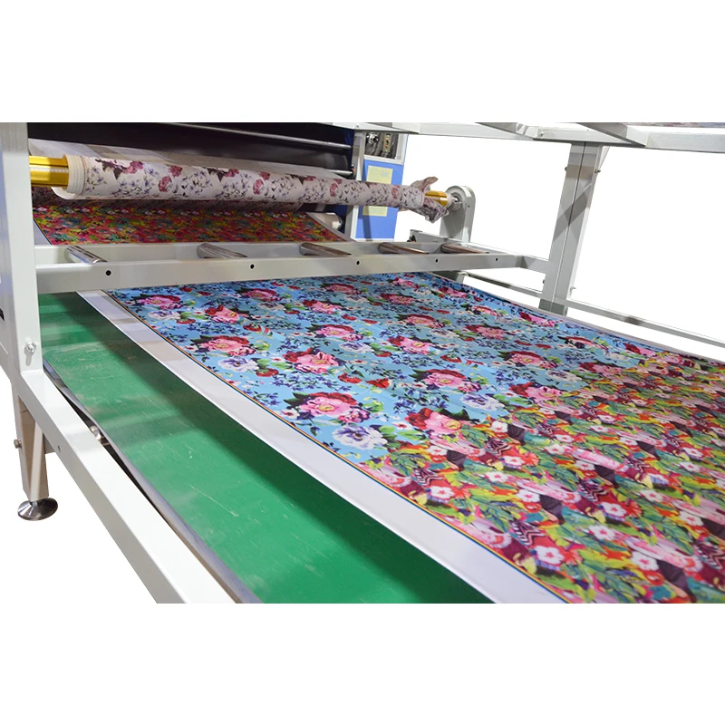 Factory Directly Two Plc Touch Screen Fully Automatic Rotary Heat Transfer Calendar Calandra Sublimation Machine