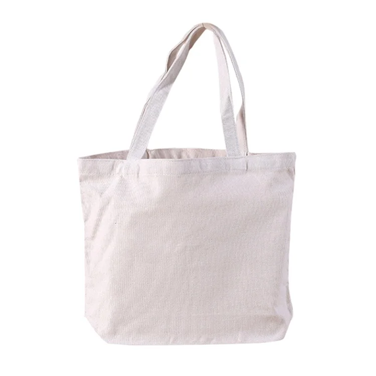 Wholesale Custom Print Logo Cheap Reusable Shopping Bags Plain White Blank Cotton Canvas Tote Bag