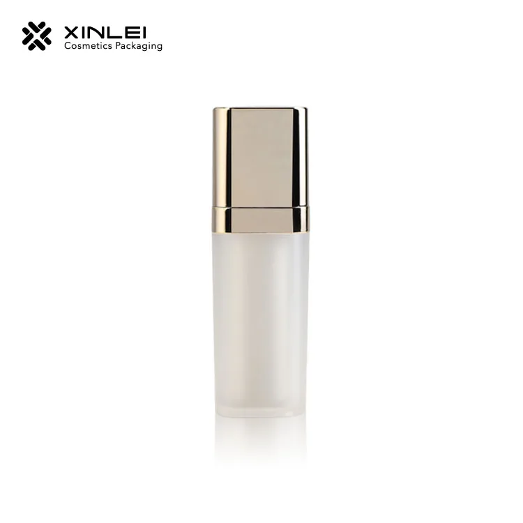 Factory hot sale square shape 20ml 30ml 100ml 120ml plastic cosmetic airless pump bottle for lotion serum