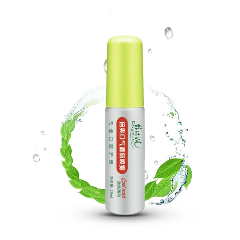 Portable packaging fresh breath mist mint mouth