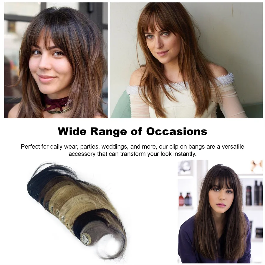 Hot Sale Remy Clip In Extension 3D Air Bangs Top Quality Wholesale Cheap 100% Human Hair Fringe