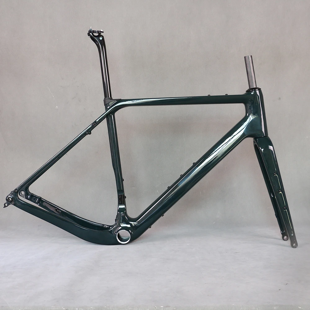 GR048 SERAPH Carbon frame Disc brake Gravel Bike Full Hidden Cable bicycle part Carbon Fiber T1000 T4 700X50C frameset Paint