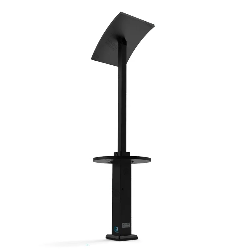 Hot Sale Outdoor Smart Solar Powered Mobile Cell Phone Charging Pole With Solar Panel Factory