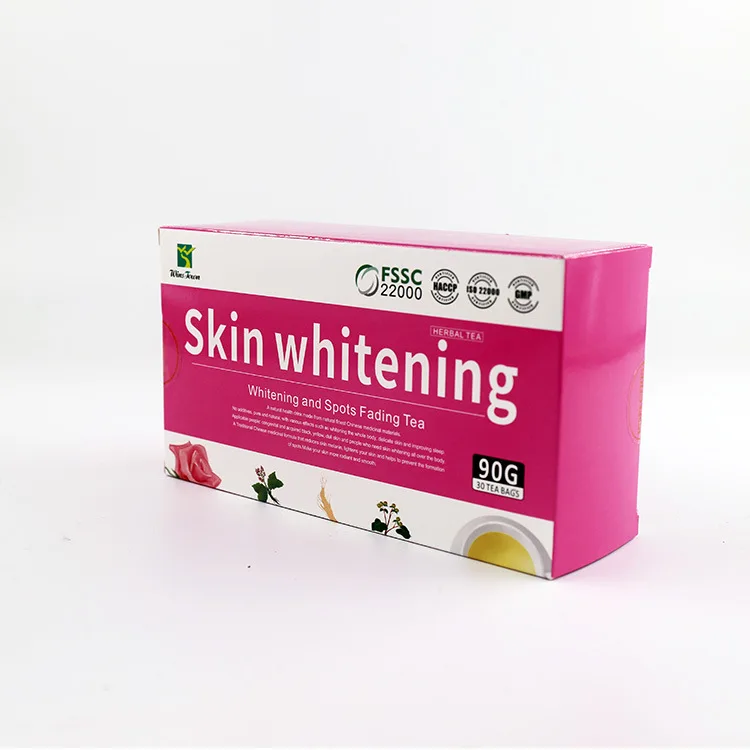 Skin whitening Tea Acne removal and skincare 30 tea bags per box one box for whitening skin effective